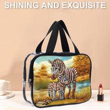 Load image into Gallery viewer, DIY Diamond Art Rhinestone Makeup Bag Crystal Transparent PVC Storage Pack Gift

