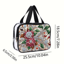 Load image into Gallery viewer, DIY Diamond Art Rhinestone Makeup Bag Crystal Transparent PVC Storage Pack Gift
