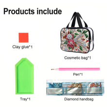 Load image into Gallery viewer, DIY Diamond Art Rhinestone Makeup Bag Crystal Transparent PVC Storage Pack Gift
