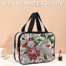 Load image into Gallery viewer, DIY Diamond Art Rhinestone Makeup Bag Crystal Transparent PVC Storage Pack Gift
