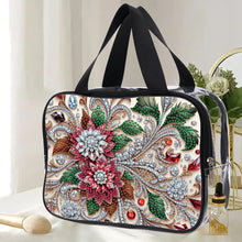 Load image into Gallery viewer, DIY Diamond Art Rhinestone Makeup Bag Crystal Transparent PVC Storage Pack Gift
