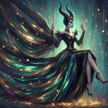 Load image into Gallery viewer, Maleficent 40*40CM(Canvas) Full Round Drill Diamond Painting(Partial AB)
