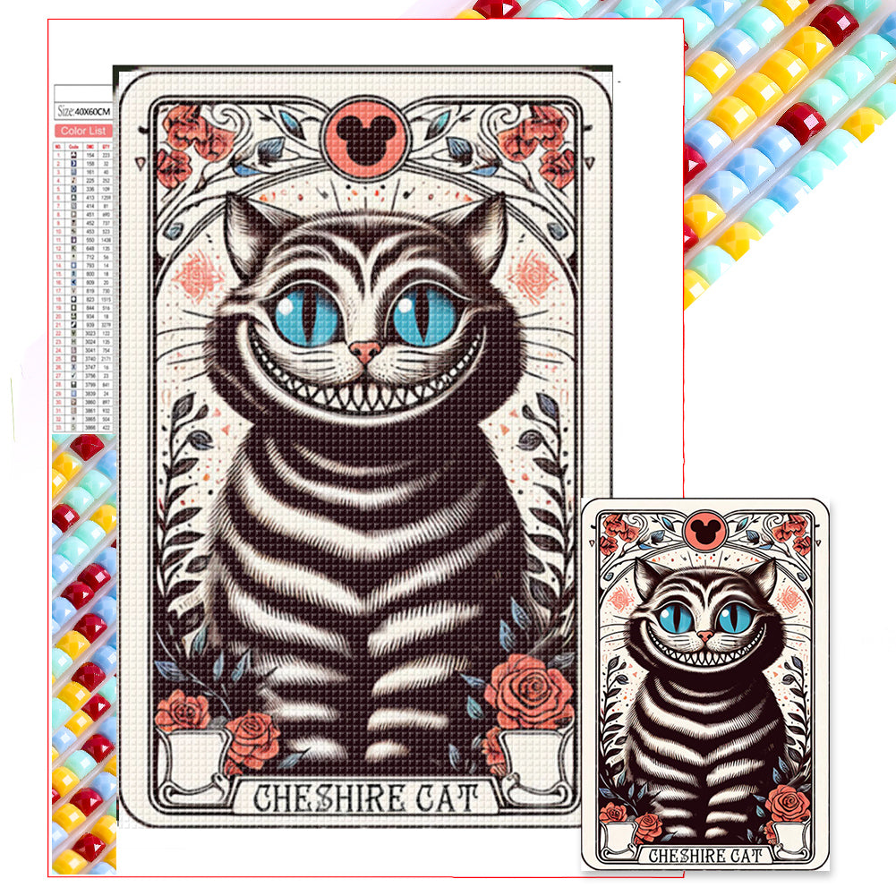 Cheshire Cat 40*60CM(Picture) Full Square Drill Diamond Painting