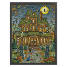 Load image into Gallery viewer, Autumn Halloween castle - 60*80CM 14CT Stamped Cross Stitch Egyptian cotton£¨Fairy Brand£©
