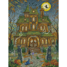 Load image into Gallery viewer, Autumn Halloween castle - 60*80CM 14CT Stamped Cross Stitch Egyptian cotton（Fairy Brand）
