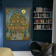 Load image into Gallery viewer, Autumn Halloween castle - 60*80CM 14CT Stamped Cross Stitch Egyptian cotton£¨Fairy Brand£©
