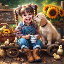 Load image into Gallery viewer, Dog And Child 40*40CM(Canvas) Full Round Drill Diamond Painting
