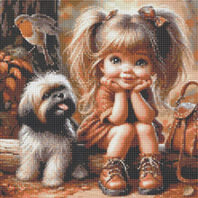 Load image into Gallery viewer, Cute Child 40*40CM(Canvas) Full Round Drill Diamond Painting
