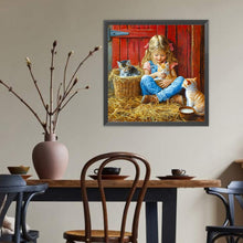Load image into Gallery viewer, Cute Child 40*40CM(Canvas) Full Round Drill Diamond Painting
