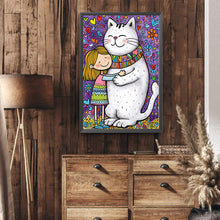 Load image into Gallery viewer, White Cat 40*60CM(Canvas) Full Round Drill Diamond Painting
