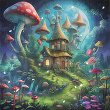 Load image into Gallery viewer, Mushroom Cottage - 40*40CM 16CT Stamped Cross Stitch
