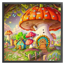 Load image into Gallery viewer, Mushroom Cottage - 40*40CM 16CT Stamped Cross Stitch
