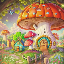 Load image into Gallery viewer, Mushroom Cottage - 40*40CM 16CT Stamped Cross Stitch
