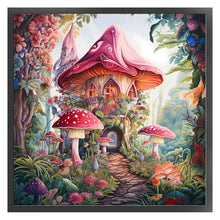 Load image into Gallery viewer, Mushroom Cottage - 40*40CM 16CT Stamped Cross Stitch
