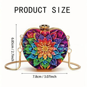 DIY Diamond Painting Shoulder Bag Portable Bag for Coins Lipstick Earphones