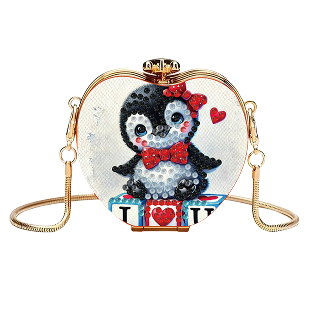 DIY Diamond Painting Shoulder Bag Portable Bag for Coins Lipstick Earphones