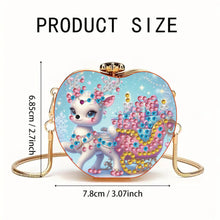 Load image into Gallery viewer, DIY Diamond Painting Shoulder Bag Portable Bag for Coins Lipstick Earphones
