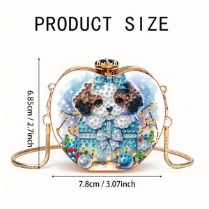 DIY Diamond Painting Shoulder Bag Portable Bag for Coins Lipstick Earphones