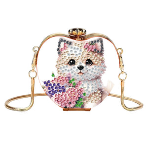DIY Diamond Painting Shoulder Bag Portable Bag for Coins Lipstick Earphones
