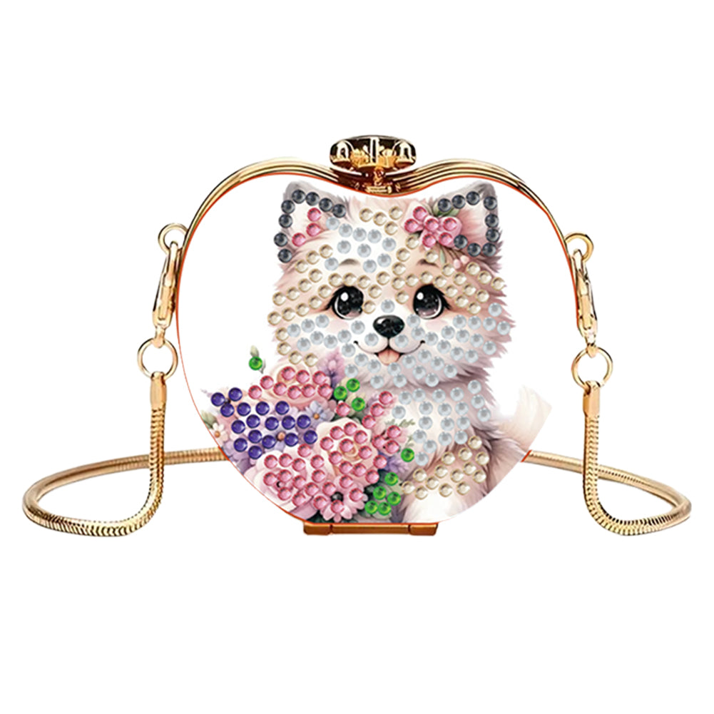 DIY Diamond Painting Shoulder Bag Portable Bag for Coins Lipstick Earphones