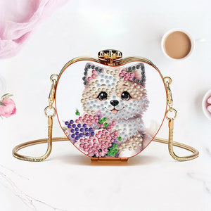 DIY Diamond Painting Shoulder Bag Portable Bag for Coins Lipstick Earphones