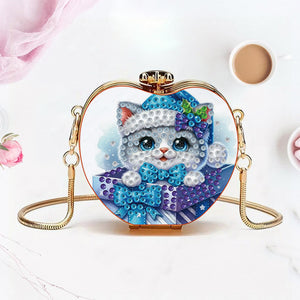 DIY Diamond Painting Shoulder Bag Portable Bag for Coins Lipstick Earphones