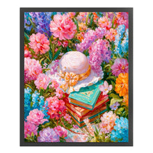 Load image into Gallery viewer, Hat in a Flower Field - 40*50CM 14CT Stamped Cross Stitch
