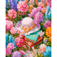 Load image into Gallery viewer, Hat in a Flower Field - 40*50CM 14CT Stamped Cross Stitch
