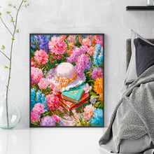 Load image into Gallery viewer, Hat in a Flower Field - 40*50CM 14CT Stamped Cross Stitch
