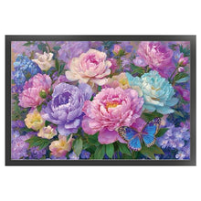 Load image into Gallery viewer, Flowers and Butterflies - 60*40CM 14CT Stamped Cross Stitch
