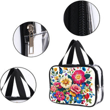 Load image into Gallery viewer, DIY Flower Diamond Painting Bling Rhinestone Makeup Bag Large Storage Bag
