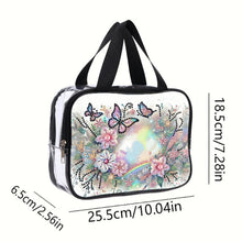 Load image into Gallery viewer, DIY Flower Butterfly Diamond Painting Bling Rhinestone Makeup Bag Storage Bag

