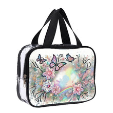 Load image into Gallery viewer, DIY Flower Butterfly Diamond Painting Bling Rhinestone Makeup Bag Storage Bag
