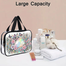 Load image into Gallery viewer, DIY Flower Butterfly Diamond Painting Bling Rhinestone Makeup Bag Storage Bag
