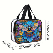 Load image into Gallery viewer, DIY Honey Diamond Painting Bling Rhinestone Makeup Bag Large Storage Bag
