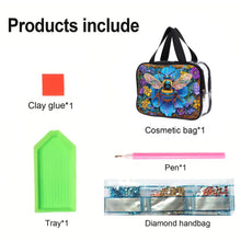 Load image into Gallery viewer, DIY Honey Diamond Painting Bling Rhinestone Makeup Bag Large Storage Bag
