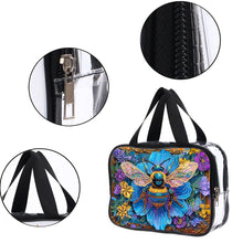 Load image into Gallery viewer, DIY Honey Diamond Painting Bling Rhinestone Makeup Bag Large Storage Bag
