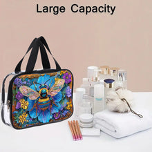 Load image into Gallery viewer, DIY Honey Diamond Painting Bling Rhinestone Makeup Bag Large Storage Bag
