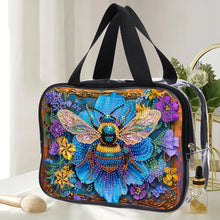 Load image into Gallery viewer, DIY Honey Diamond Painting Bling Rhinestone Makeup Bag Large Storage Bag
