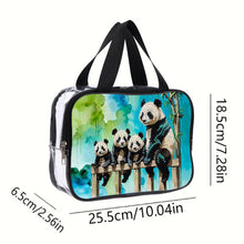Load image into Gallery viewer, DIY Panda Diamond Painting Bling Rhinestone Makeup Bag Large Storage Bag
