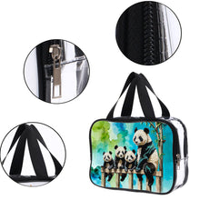 Load image into Gallery viewer, DIY Panda Diamond Painting Bling Rhinestone Makeup Bag Large Storage Bag
