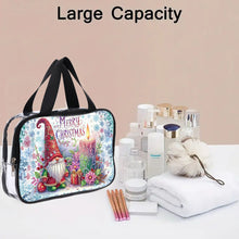 Load image into Gallery viewer, DIY Gnome Diamond Painting Bling Rhinestone Makeup Bag Large Storage Bag
