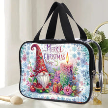 Load image into Gallery viewer, DIY Gnome Diamond Painting Bling Rhinestone Makeup Bag Large Storage Bag
