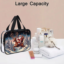 Load image into Gallery viewer, Christmas DIY Santa Claus Diamond Painting Bling Rhinestone Makeup Bag Large Storage Bag
