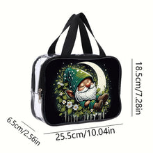 Load image into Gallery viewer, DIY Gnome Diamond Painting Bling Rhinestone Makeup Bag Large Storage Bag
