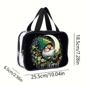 DIY Gnome Diamond Painting Bling Rhinestone Makeup Bag Large Storage Bag