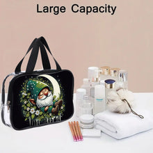Load image into Gallery viewer, DIY Gnome Diamond Painting Bling Rhinestone Makeup Bag Large Storage Bag
