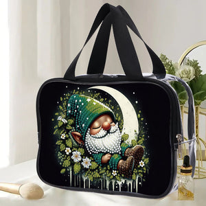 DIY Gnome Diamond Painting Bling Rhinestone Makeup Bag Large Storage Bag