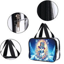 Load image into Gallery viewer, DIY Snowman Diamond Painting Bling Rhinestone Makeup Bag Large Storage Bag
