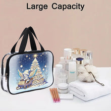 Load image into Gallery viewer, DIY Christmas Tree Diamond Painting Rhinestone Makeup Bag Large Storage Bag

